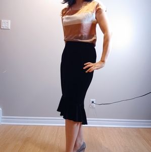 🎉HP🎉Le Chateau Color Block Silk Top